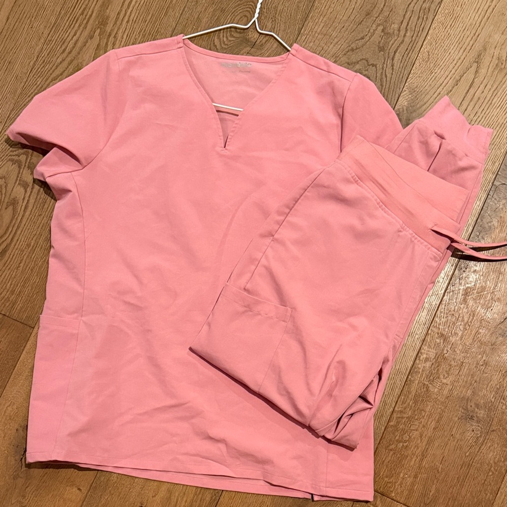 Pink Women's Scrub Set